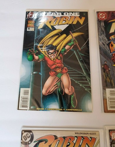 Fumetto DC ROBIN LOTTO DI 6 annuali 1995 e 1996 anno uno #4 più gradi superiori - Foto 2 di 7