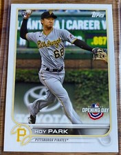 2022 Topps Opening Day #13 - Hoy Park - Pirates Baseball Rookie Card RC. rookie card picture