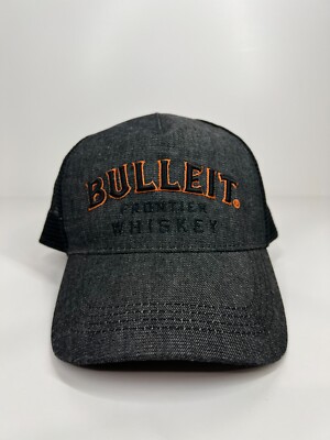 Bulleit Bullet Whiskey cap hat trucker mesh black adjustable one size Frontier