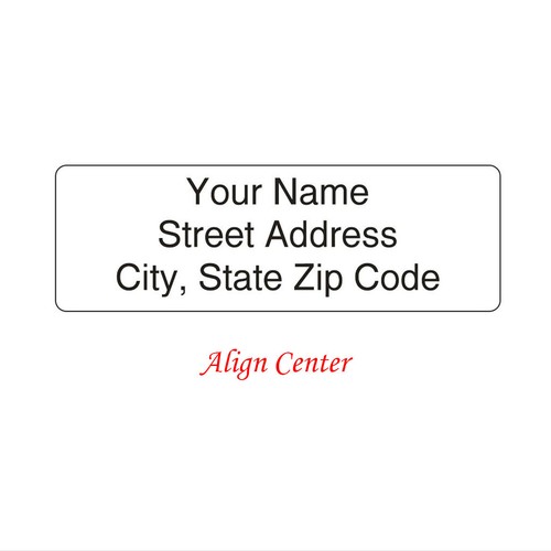 400 Personalized Return Address Labels Printed Text 1/2 Inch x 1 3/4 Any Font - Picture 3 of 3
