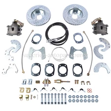 Rear Disc Brake Conversion with Parking Brake Cables for Ford 8 Inch & 9 Inch