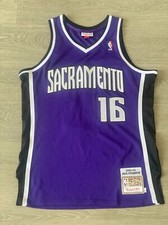 Throwback #16 Peja Stojakovic Jersey Mens Dou...
