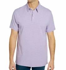 Members Mark Men’s Striped Cotton Polo Violet Stripe 