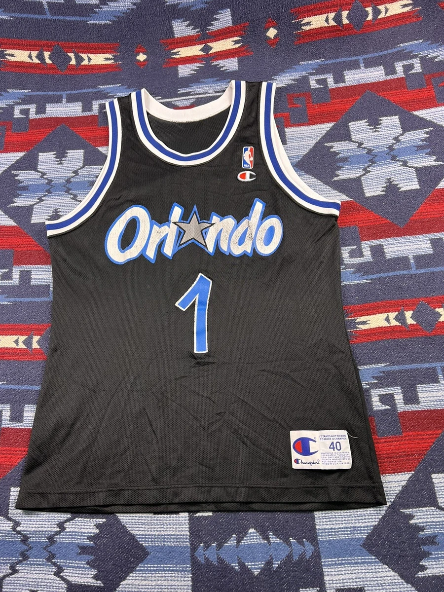 Vintage Orlando Magic Penny Hardaway #1 Jersey Champion Size 40