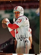 Drew Bledsoe #11 New England Patriots Autographed Photo 8 x 10 inch Framed NFL