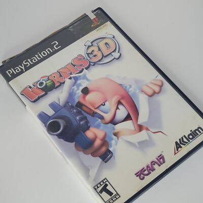 Worms 3D PlayStation 2 PS2 2004 New Open Store Display