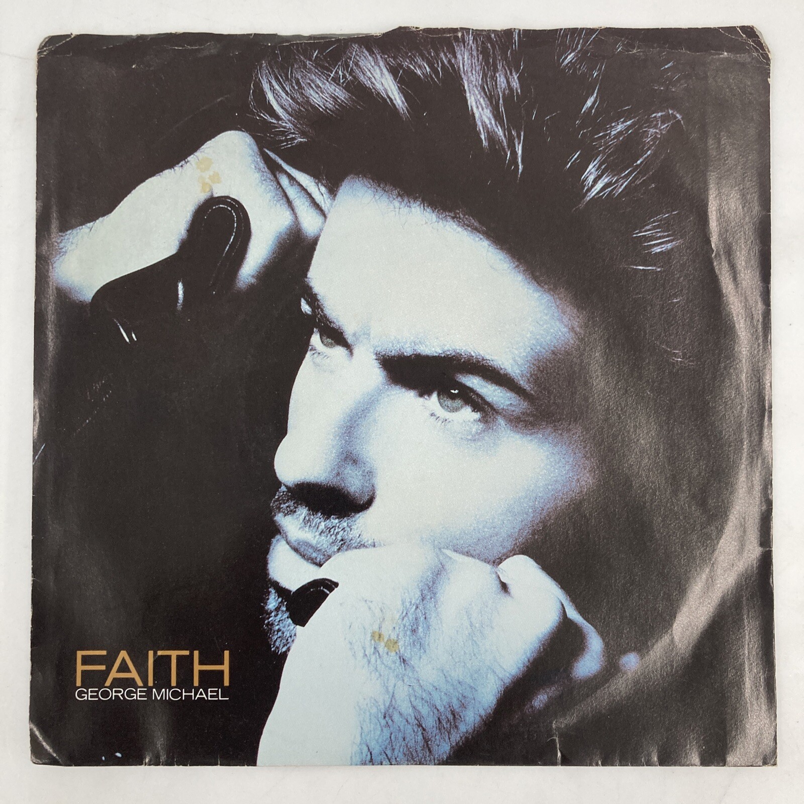 George Michael – Faith / Hand To Mouth USA 7" Vinyl Columbia – 38-07623