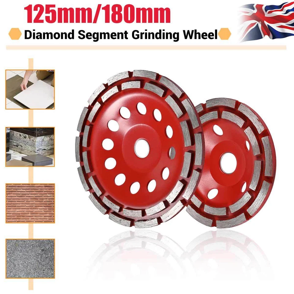 UK Diamond Segment Grinding Wheel Cup Disc Grinder Concrete Granite Stone Cut - Image 4 of 4