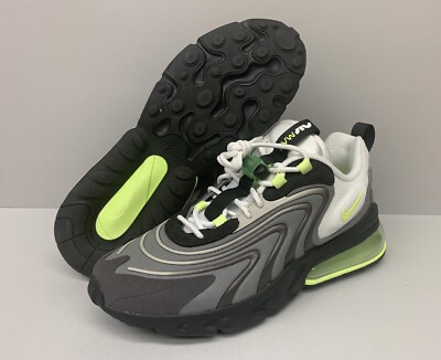 Nike Air Max 270 Shoes React ENG Neon-Yellow/Volt/Gray/White/Black