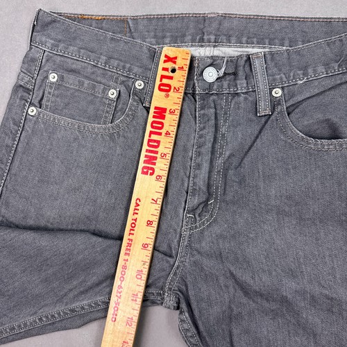 Levis Jeans Mens 31x32 Gray 569 Loose Dark Wash Denim Pants Baggy Work Straight - Picture 14 of 18
