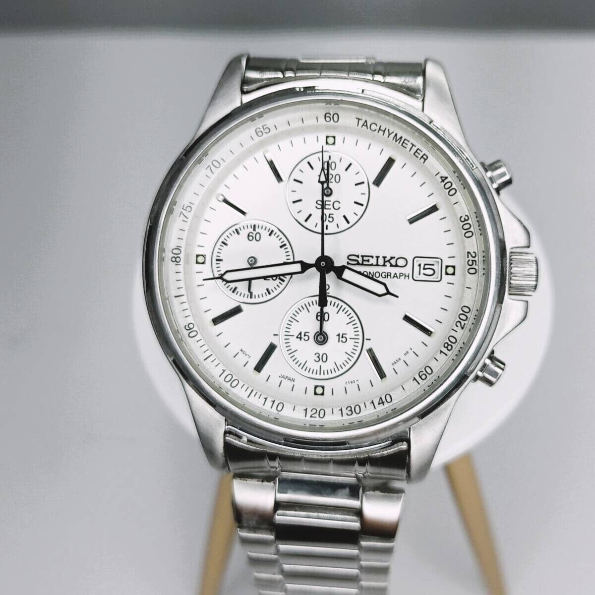 上品スタイル Silver 7T92-0BA0 Chronograph SEIKO White eBay | Japan Watch その他