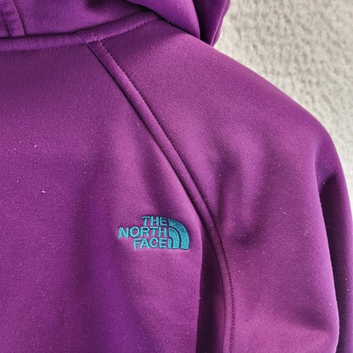 The North Face Sweater Womens Small Pink Full Zip Hooded Fleece Pockets Logo - Picture 18 of 21