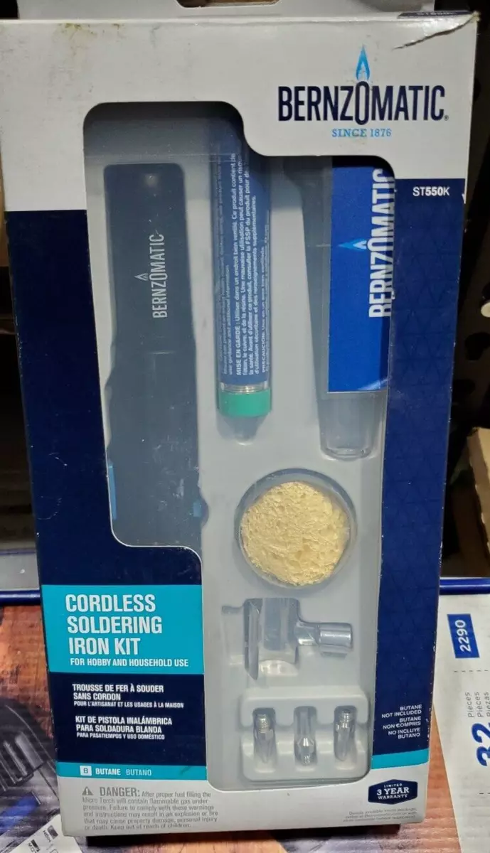 Bernzomatic cordless online soldering iron kit
