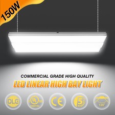 150W LED Linear High Bay Light Commercial Shop Light Fixture 5000K -22500 Lumens
