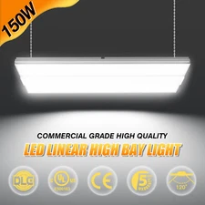 150W LED Linear High Bay Light Commercial Shop Light Fixture 5000K -22500 Lumens