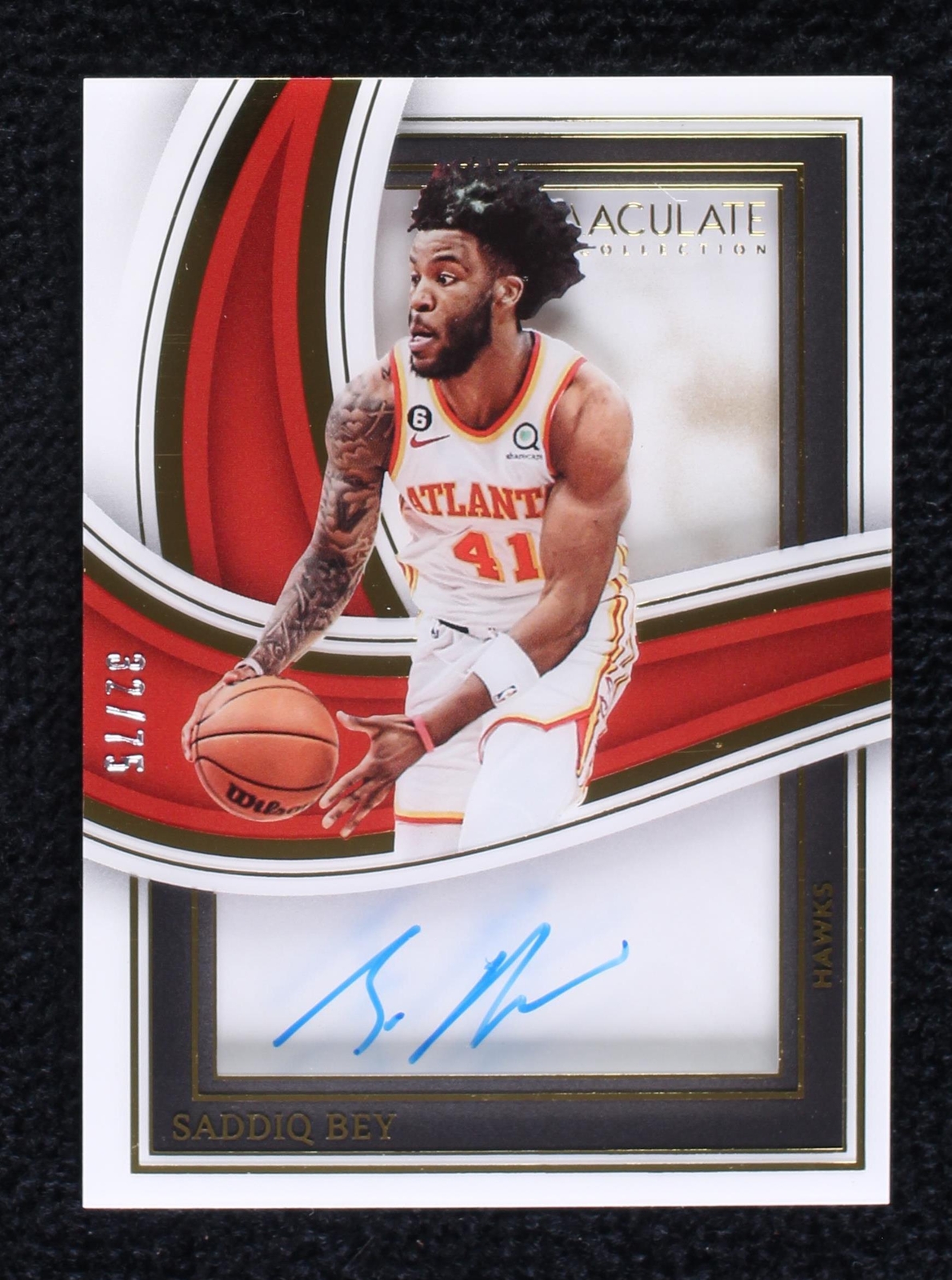 2022-23 Panini Immaculate Collection - Saddiq Bey #SBS-SBY