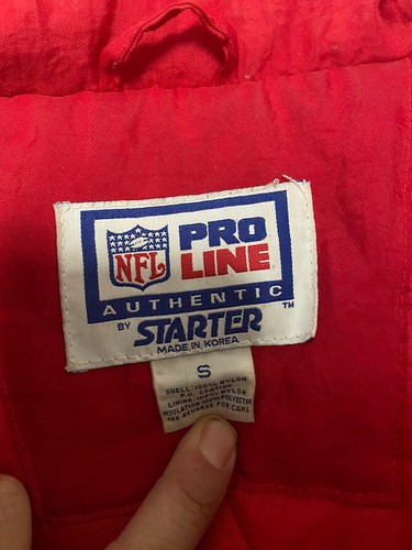 Vantage San Francisco 49ers NFL Starter Pro Line Jacket Men’s Small Black - Picture 4 of 17