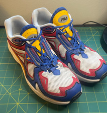 Fila Archive RJV 1RM01960-115 Men's 9.5 White Blue Yellow Red Multicolor Used