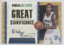 2014-15 NBA Hoops Great SIGnificance Gold 1/10 Andrew Wiggins #71 Auto 0y42