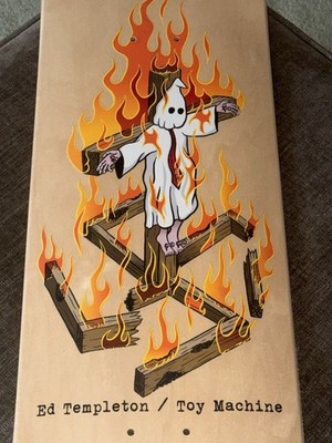 Toy Machine CHARRED CROSS Ed Templeton 8.5 RARE Skateboard Deck | eBay