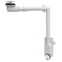 Lira Raumsparsiphon Premium Siphon Waschtisch Rohr Ø 40 Mm KontrollöFfnung Weiß