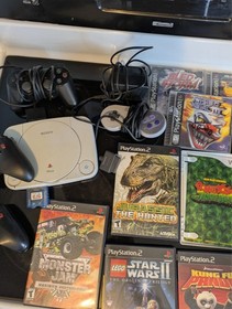 Video Game Lot Playstation WII Console Contollers Games