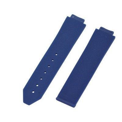 BigBang Women Model 20x18mm Blue Rubber Watch Strap For Hublot