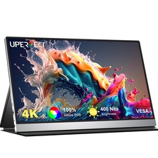 UPERFECT 4K Portable Monitor 15.6" External Display USB-C & HDMI Second Screen