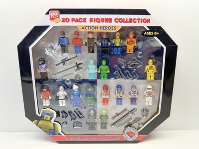 Block Tech 20 Pack Figure Collection With Accessories Action Figures (NEW)
