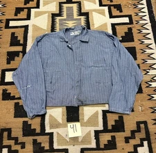 Vintage HBT Cropped Work Jacket Workwear Grunge Two Pocket Detroit Size 48