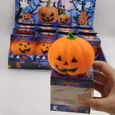 Halloween Pumpkin Squishy Toy Stress Relief Squeeze Fidget Toy 1 Piece