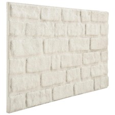 Wall Panels 10 pcs White 100 x 50 cm EPS Foam vidaXL