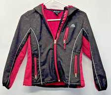 SNOZU Girls Sz M 10-12 Winter Hooded Jacket Faux Fur Fleece Lined zippers Q113