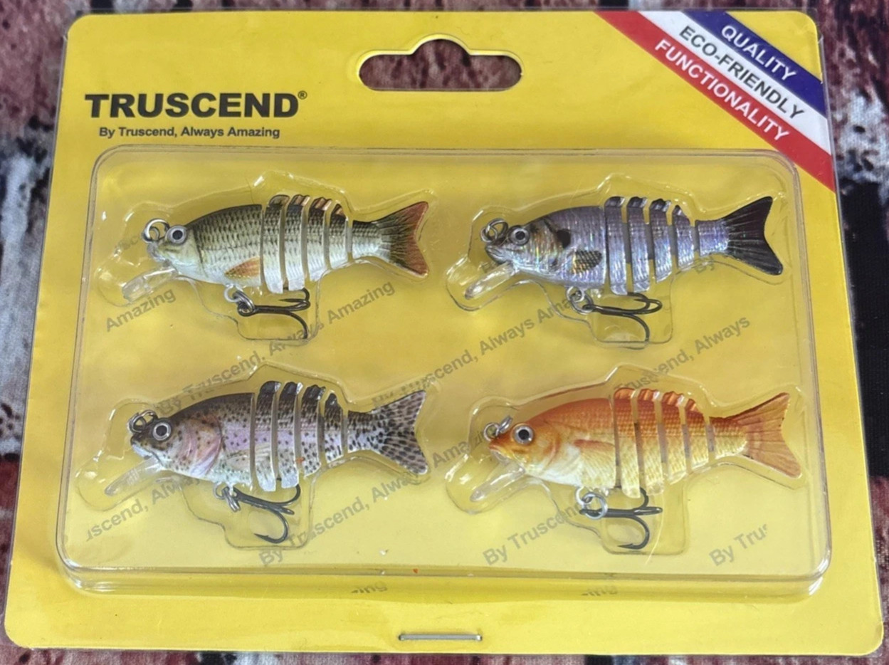 TRUSCEND® Swimmax Minnow Micro Bass Fishing Lure Jointed Swimbait