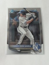 2025 Bowman Draft 1st Bowman Chrome #BDC-178 Sean Gamble, Kansas City Royals