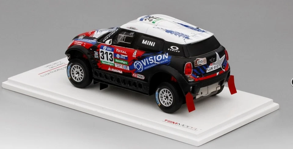 TSM MODEL - MINI All4 Racing #313 X-raid Team Garafulic-Palmeiro Rally Dakar ... - Immagine 2 di 4