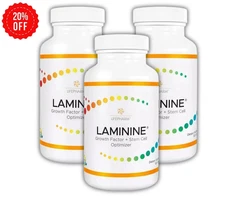 3 AUTHENTIC LifePharm Laminine Supplement 120 Capsules Total - EXP 07/2026!