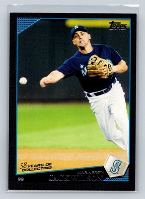 2009 Topps Updates & Highlights #UH140 Jack Wilson Black Border /58 Mariners C53