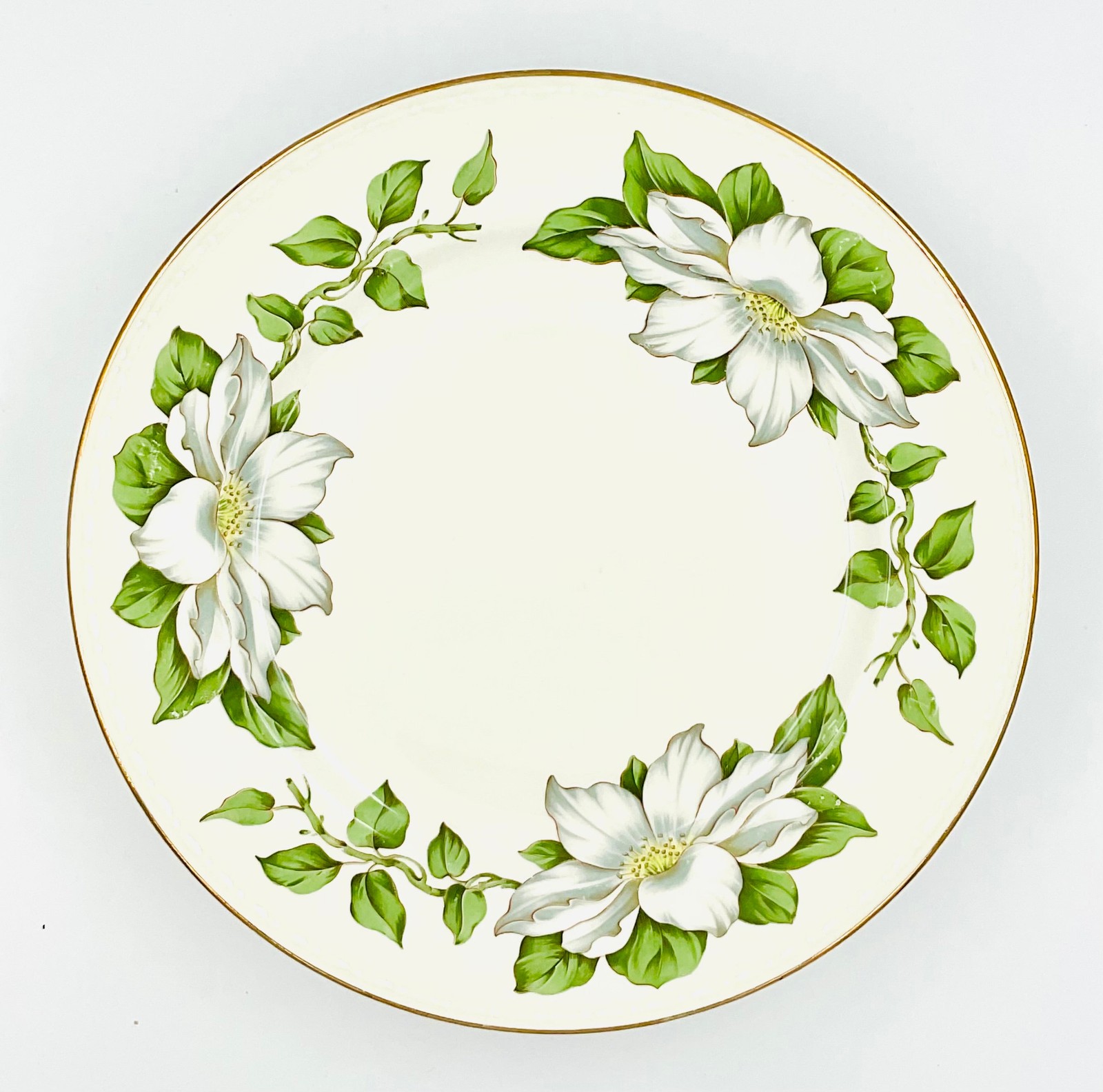 Vintage Homer Laughlin Eggshell Georgian Dinner Plates in Cotillion Pattern