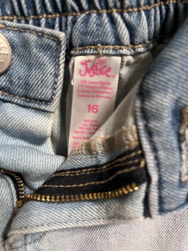 Justice Jeans for Girl's Wide Leg w/ 8 pockets - Size 16 - Picture 3 of 3