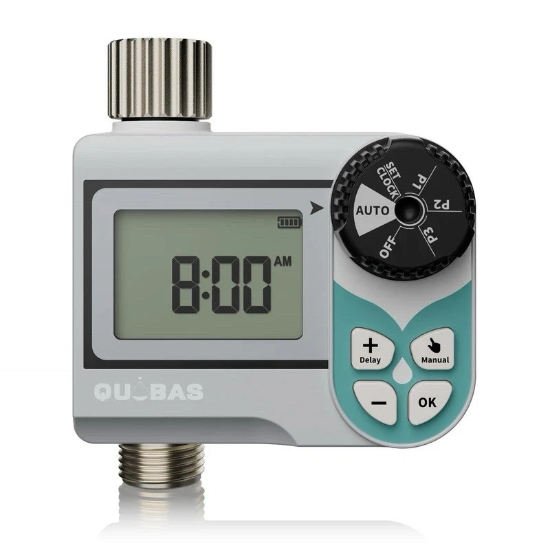 QUOBAS WT41W Low Pressure Water Timer Digital Automatic Irrigation 3/4” Metal