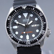 Black Boy Exc 5 SEIKO 7S26-0020 SKX007 Diver 200m Men's Automatic Watch JP 7