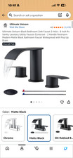 8 inch 3 hole bathroom sink faucet