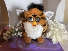 1998 Furby. Tiger Stripes. Working With Box