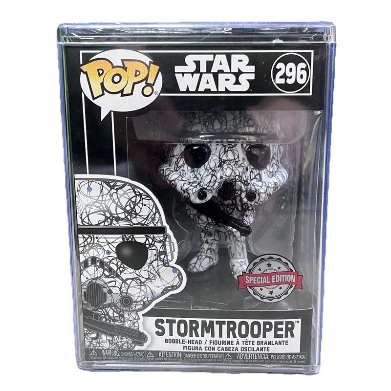 Star Wars: Art Series Stormtrooper Funko Pop! Vinyl Plastic Case New