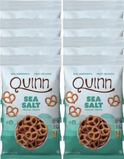 Quinn Sea Salt Pretzel Twists Gluten Free Vegan Snacks 5.6oz Pack of 8
