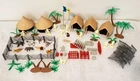 1967 Marx DAKTARI Playset Mixed Lot (Figures, Animals, Huts, Trees, Fencing,...)