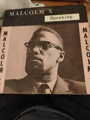 Malcolm X - Speaking Vinyl LP (1965), Ethnic Records, #E-1265 VG/VG