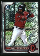2022 Bowman Chrome Mojo Refractor Junior Sanquintin #BCP-80