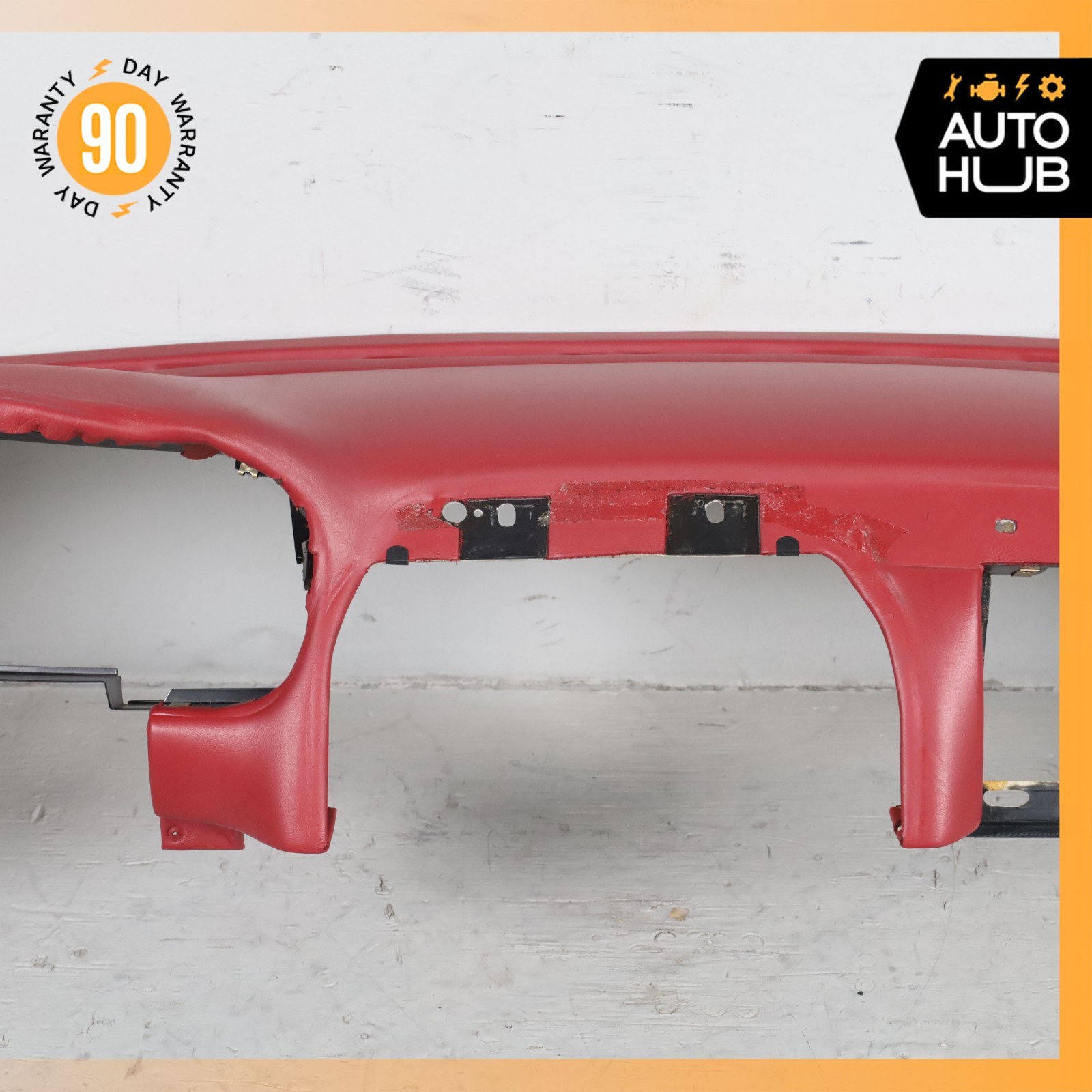 00-04 Aston Martin DB7 Vantage Leather Dashboard Dash Board Panel Red OEM 35k